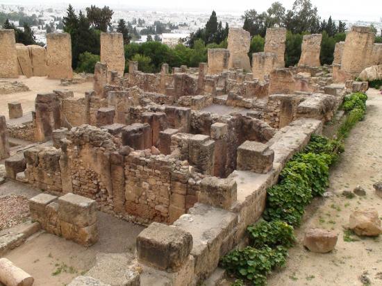 Les ruines de Carthage